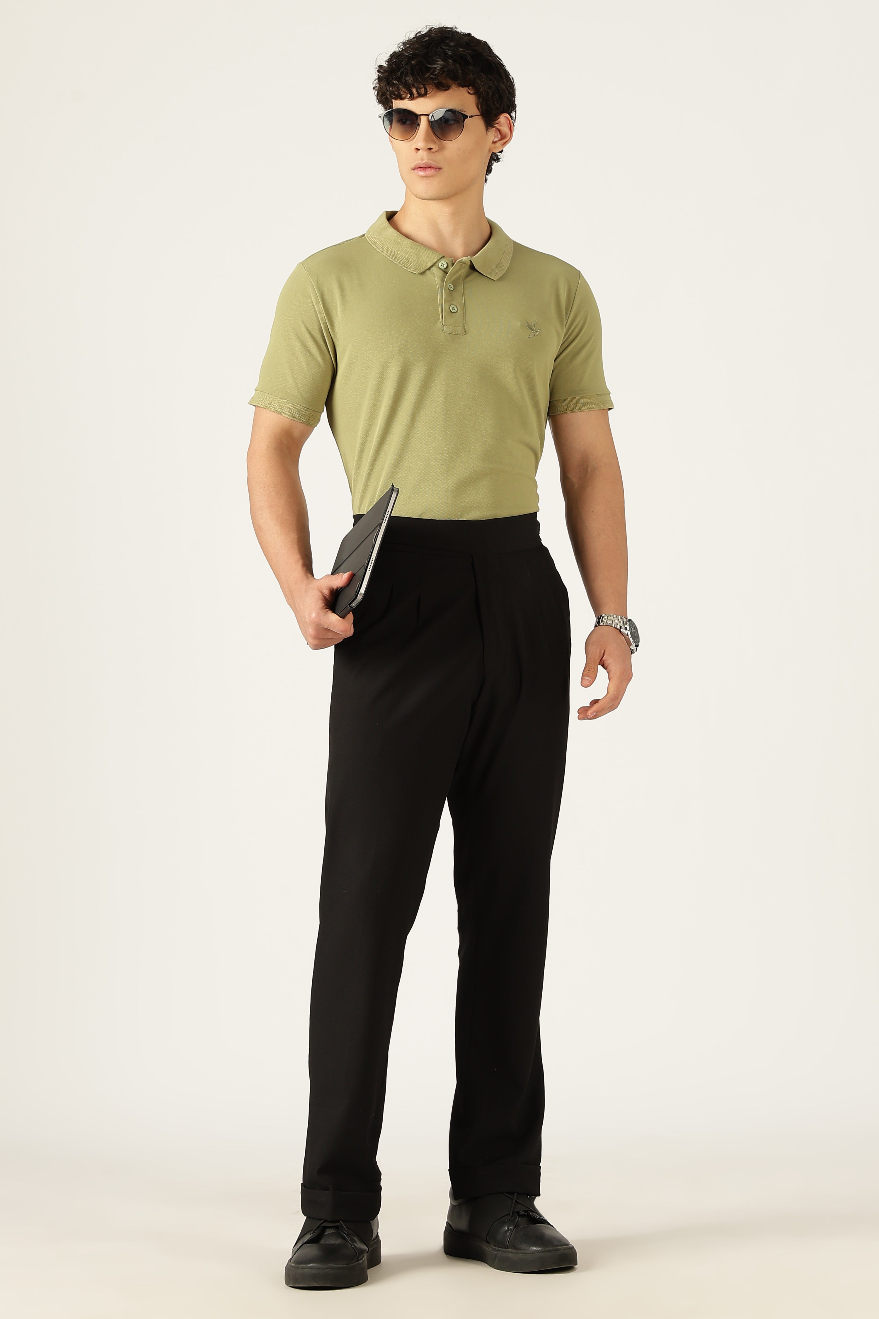 Ascend Comfort Stretch Tee-Olive