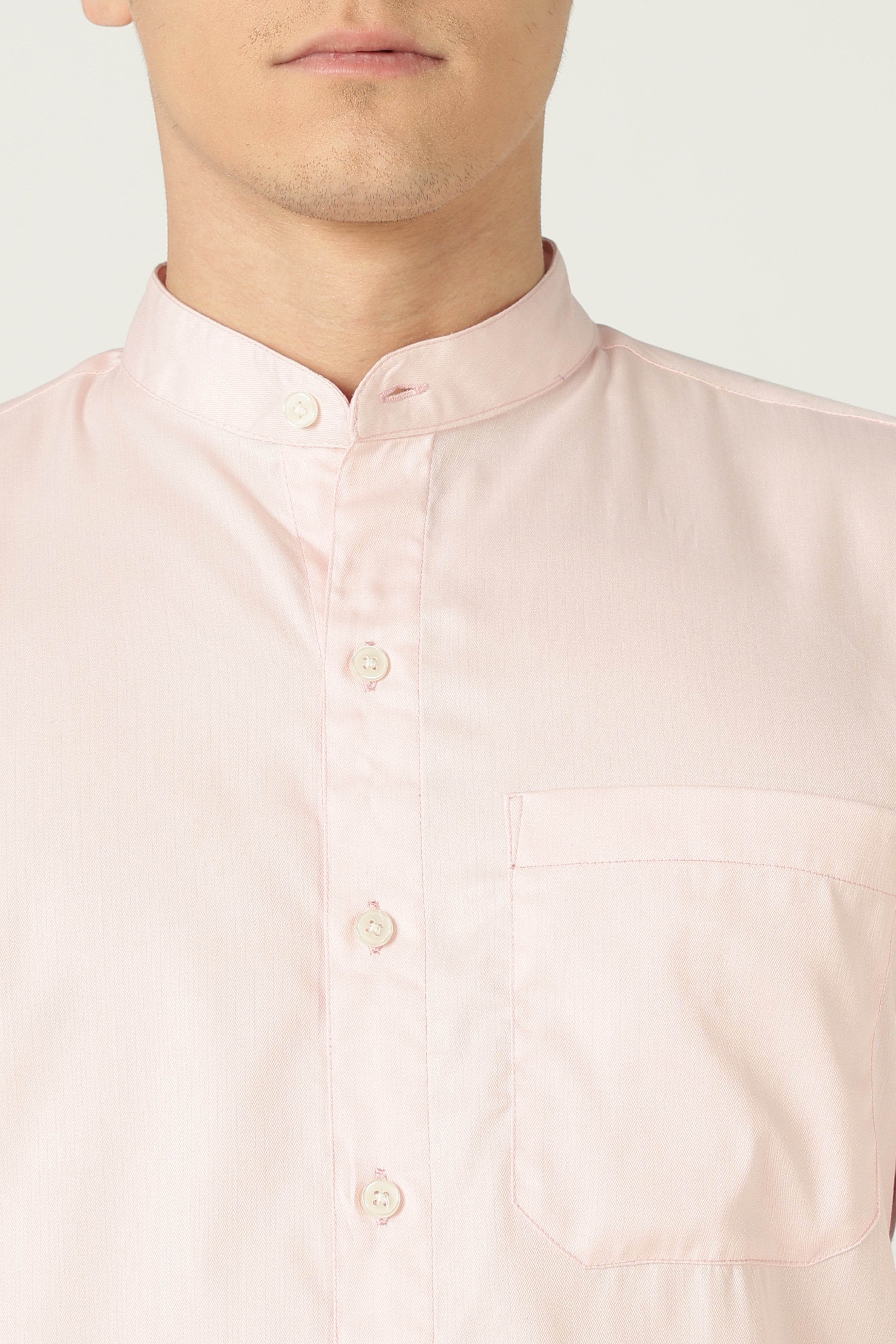 Celeste EasyCare Cotton Shirt-Pink