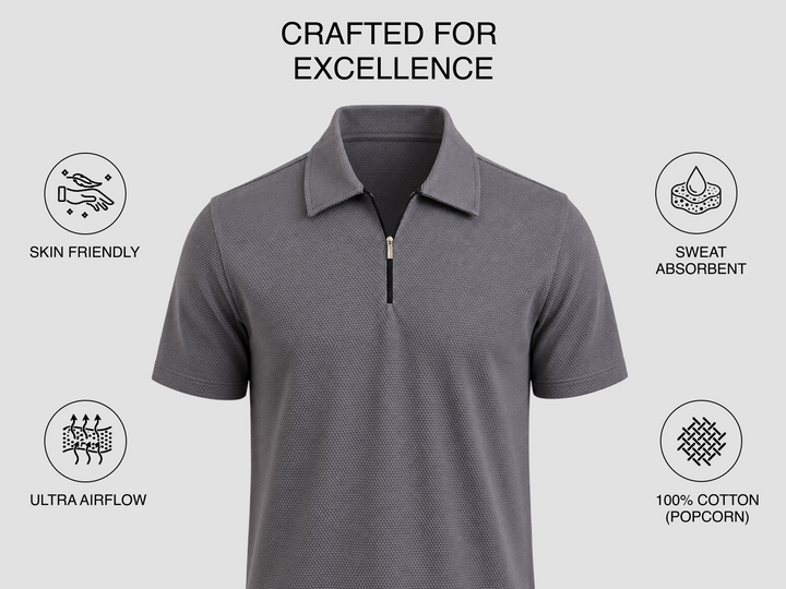 Columbia AirEase Cotton Polo - Grey