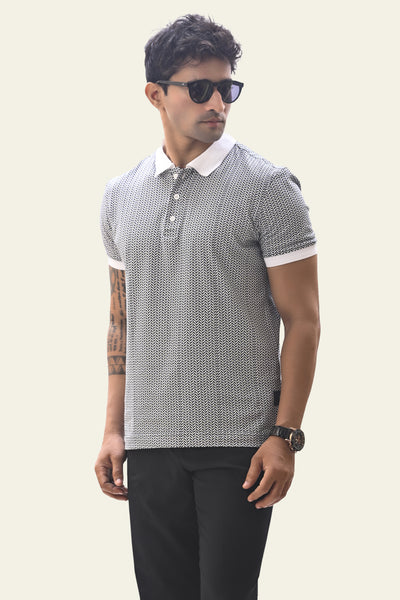 Ascot Champion White Polo-T-Shirt Regular Fit