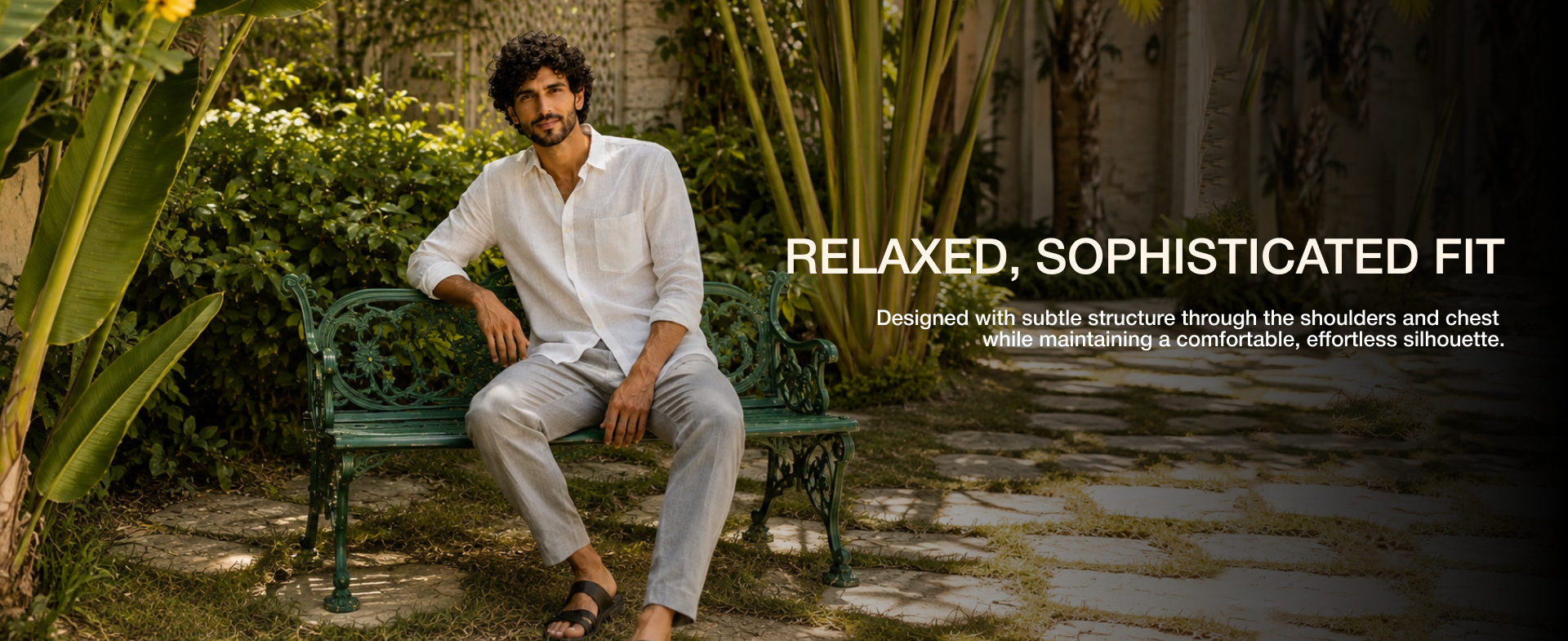 Santorini European Regular Linen Shirt - White