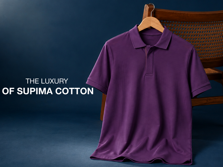 UltraLight Supima Superfine Cotton Polo - Dark Purple