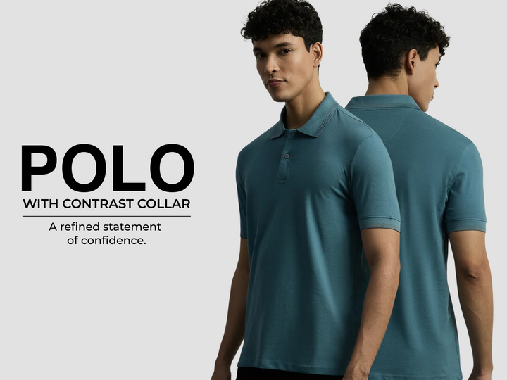 Cotton Spandex Flex Pique Polo - Blue