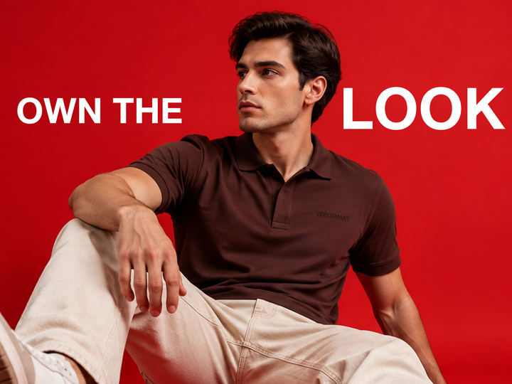 Super Fine Mercerised Cotton Polo - Dark Brown