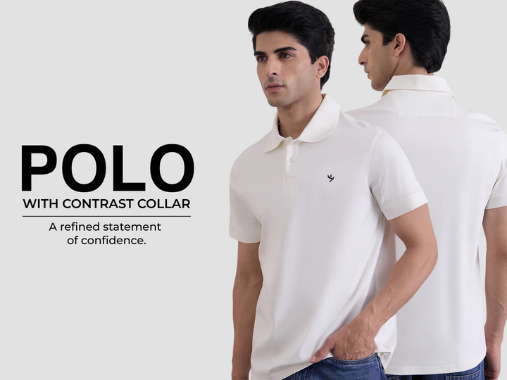 Durable, Light Sheen, Mercerised Cotton Polo - White