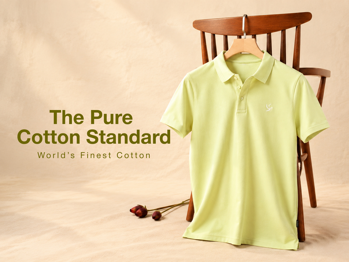 Cotton Lycra Stretch Cotton Polo - OLIVE