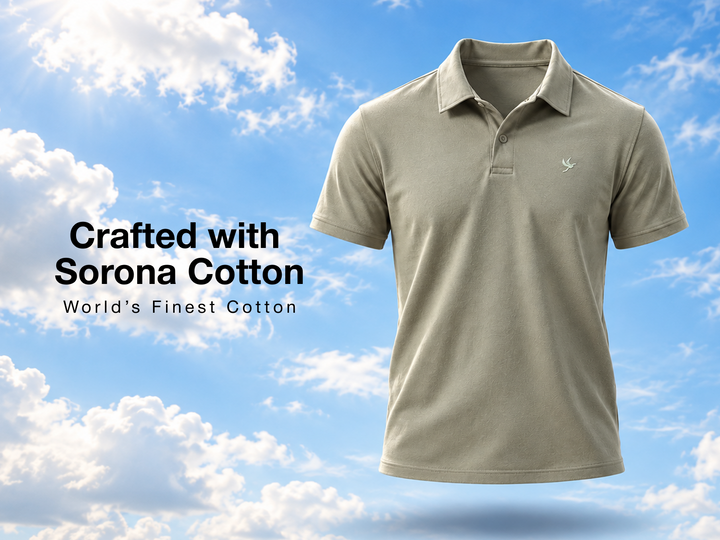 Luxury Cotton Blend Polo - Olive