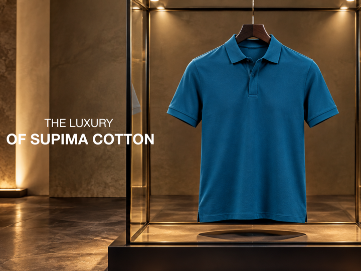 UltraLight Supima Superfine Cotton Polo - Dark Blue