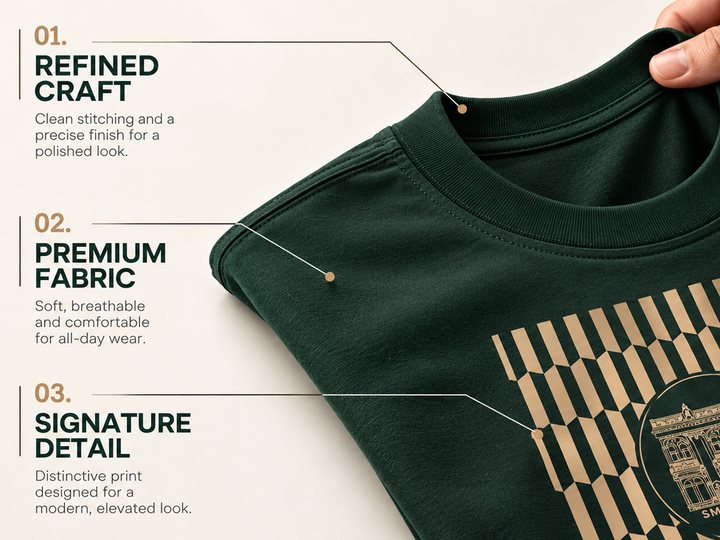 Augusta Winner Cotton Modal Stretch Crewneck - Dark Green