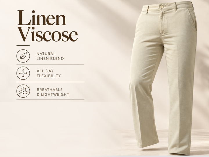 UltraLight European Linen Viscose Pants - White