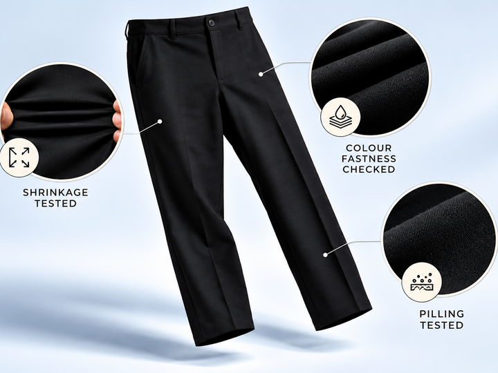 Polyester, Elastane Super Stretch Trouser - Black