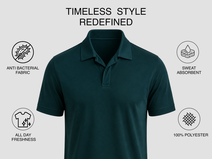 Meridian Fresh Weave Polo - Green