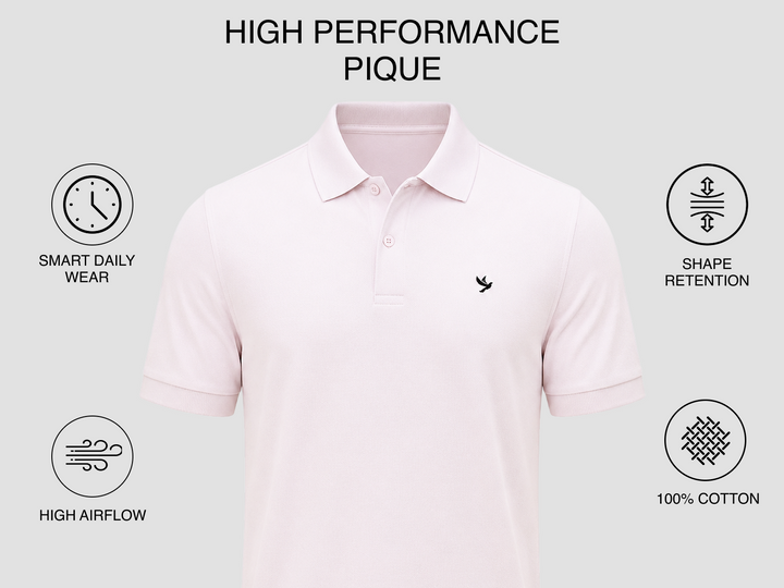 Piquadro Cotton Polo Tee - Primary Lavendar