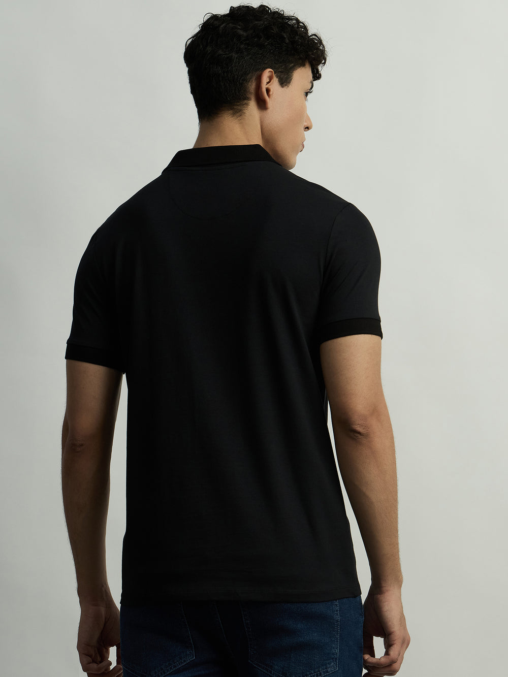 Polo-T-Shirt Black