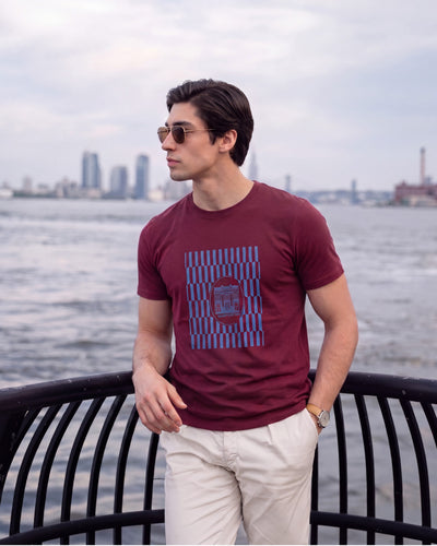Ultra-Soft Luxury Regular-Fit Crew Neck T-Shirt - Red