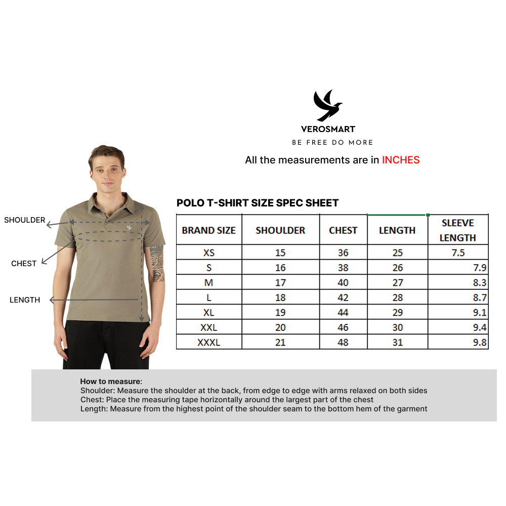 Soronoire Plushflow Olive Polo-T-Shirt Regular Fit