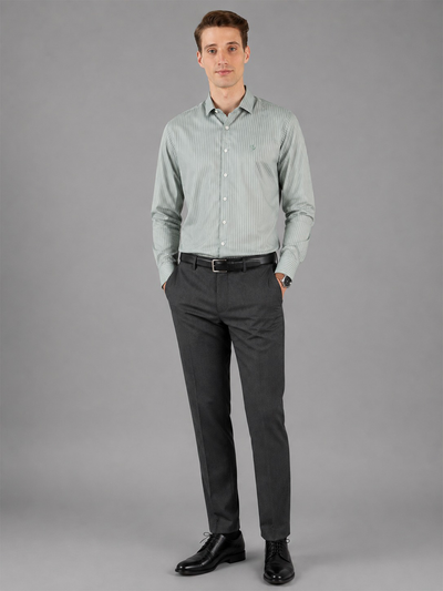 Prima Luxe Slim fit Supima Super Fine Cotton Formal Shirt - Light Green