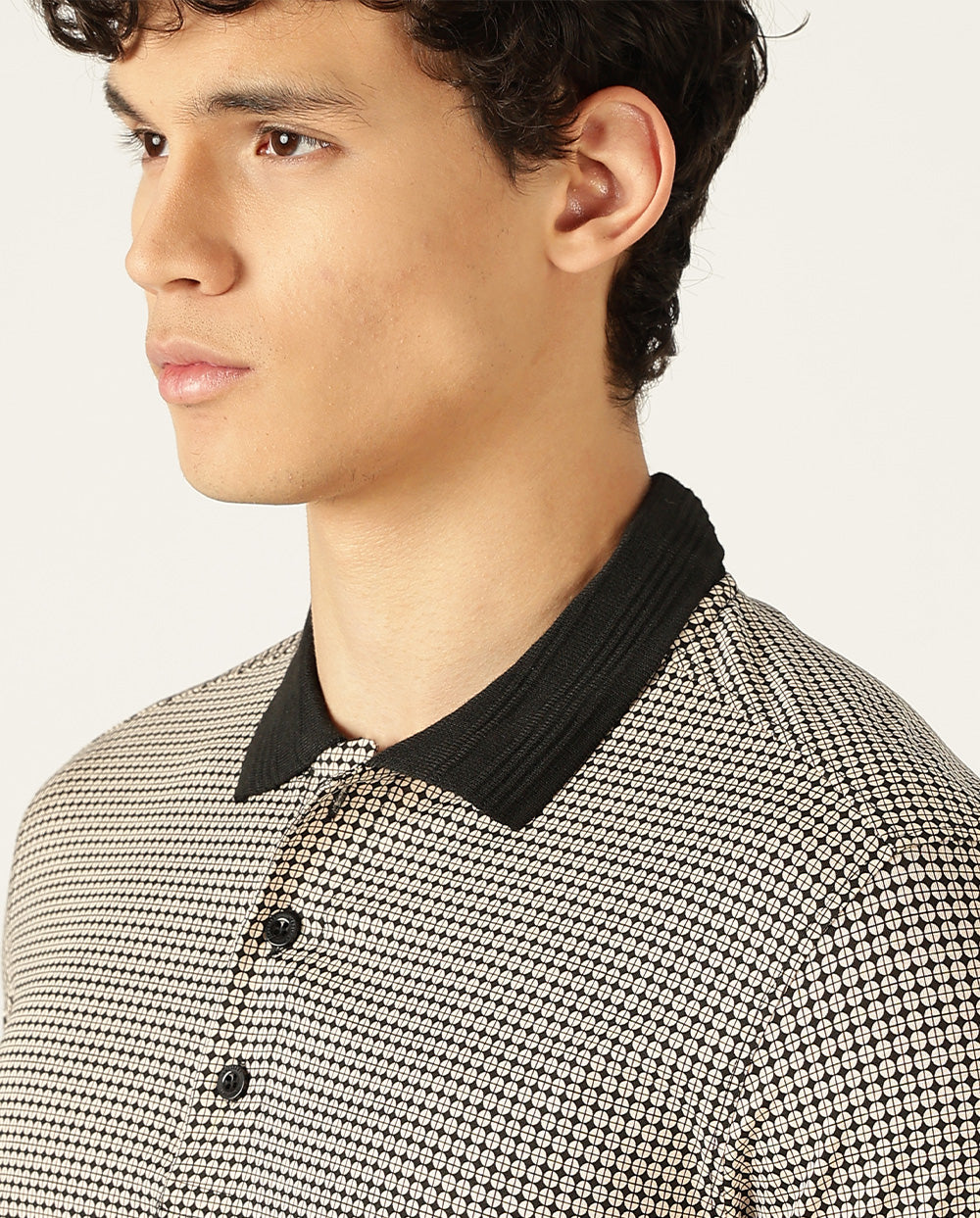 Cottura Luxeform Black Polo-T-Shirt Regular Fit