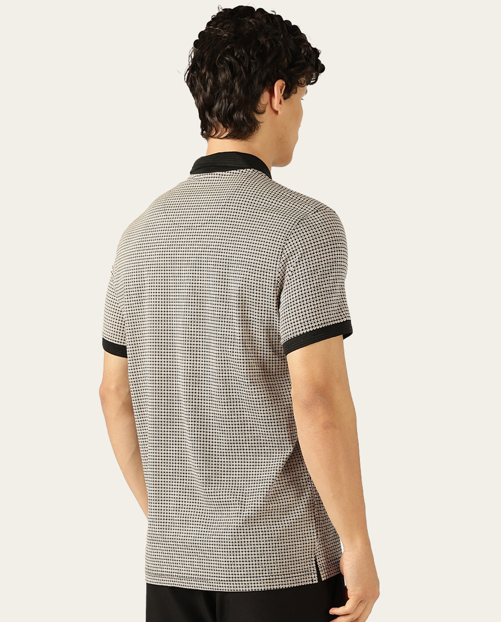 Cottura Luxeform Black Polo-T-Shirt Regular Fit