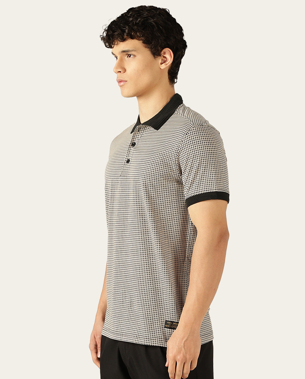Cottura Luxeform Black Polo-T-Shirt Regular Fit
