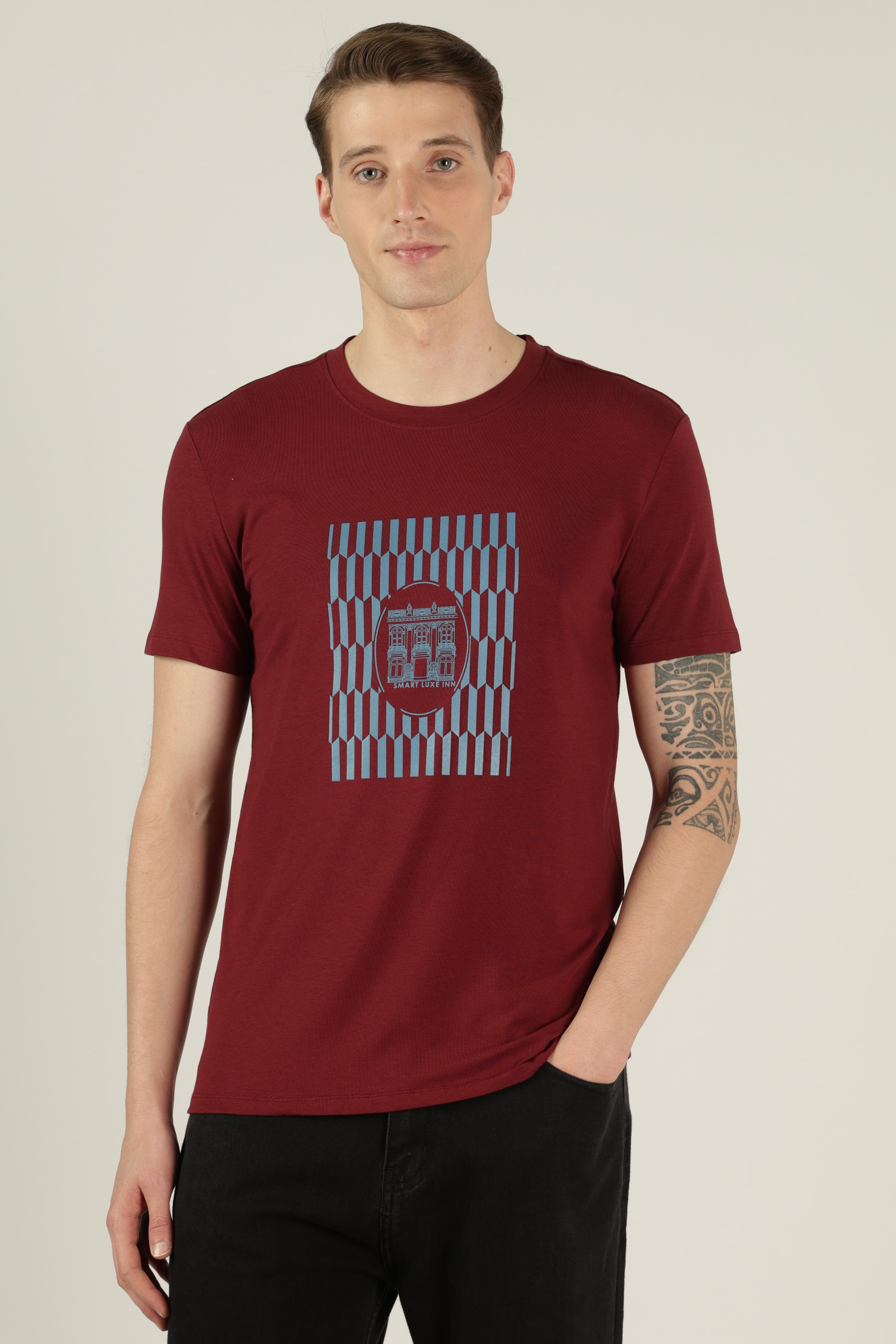 Augusta Winner Red Round Neck T-Shirt Regular Fit