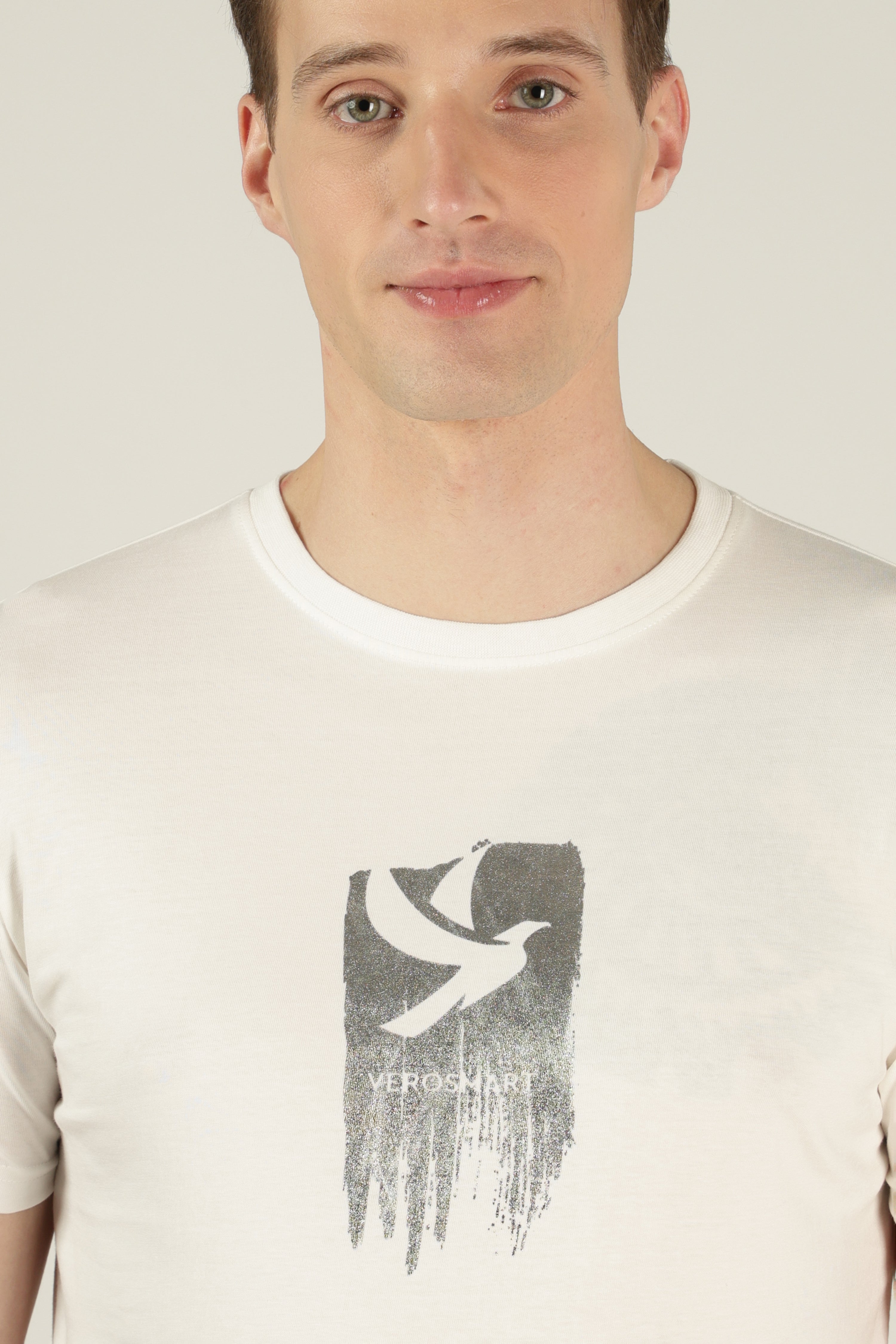 Cottonyx Finecrew White Tee