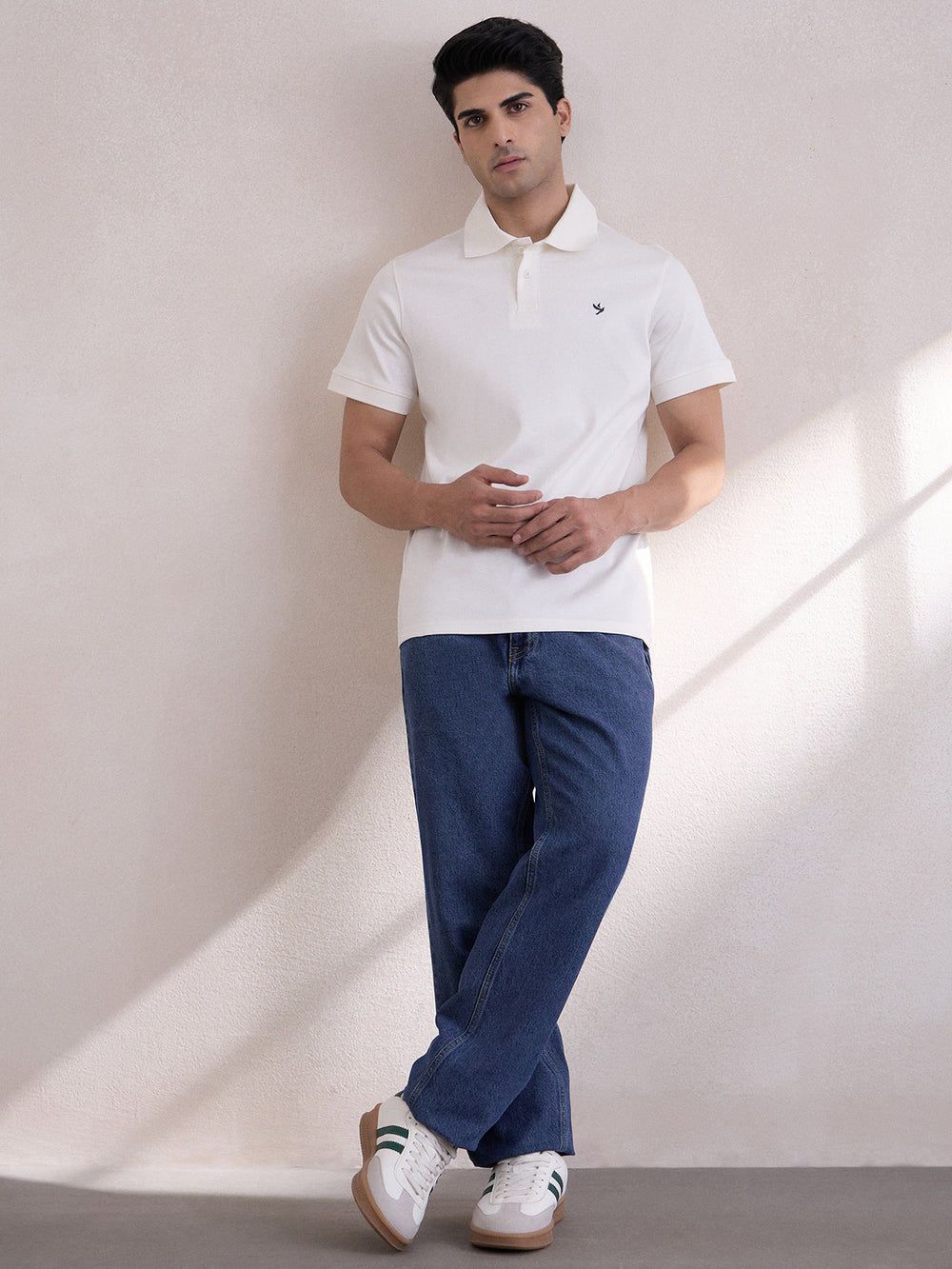 Regular-Fit Polo T-Shirt - White