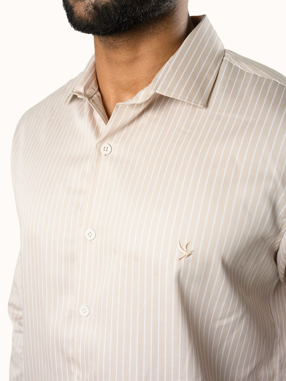 Finest Cotton Formal Shirt - Sand Beige