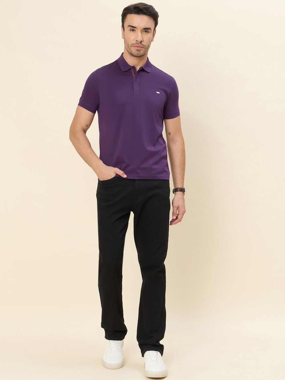 Super Durable Polo T-Shirt - Dark Purple