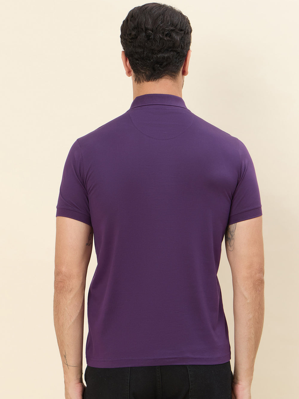 Polo T-Shirt Backside - Dark Purple