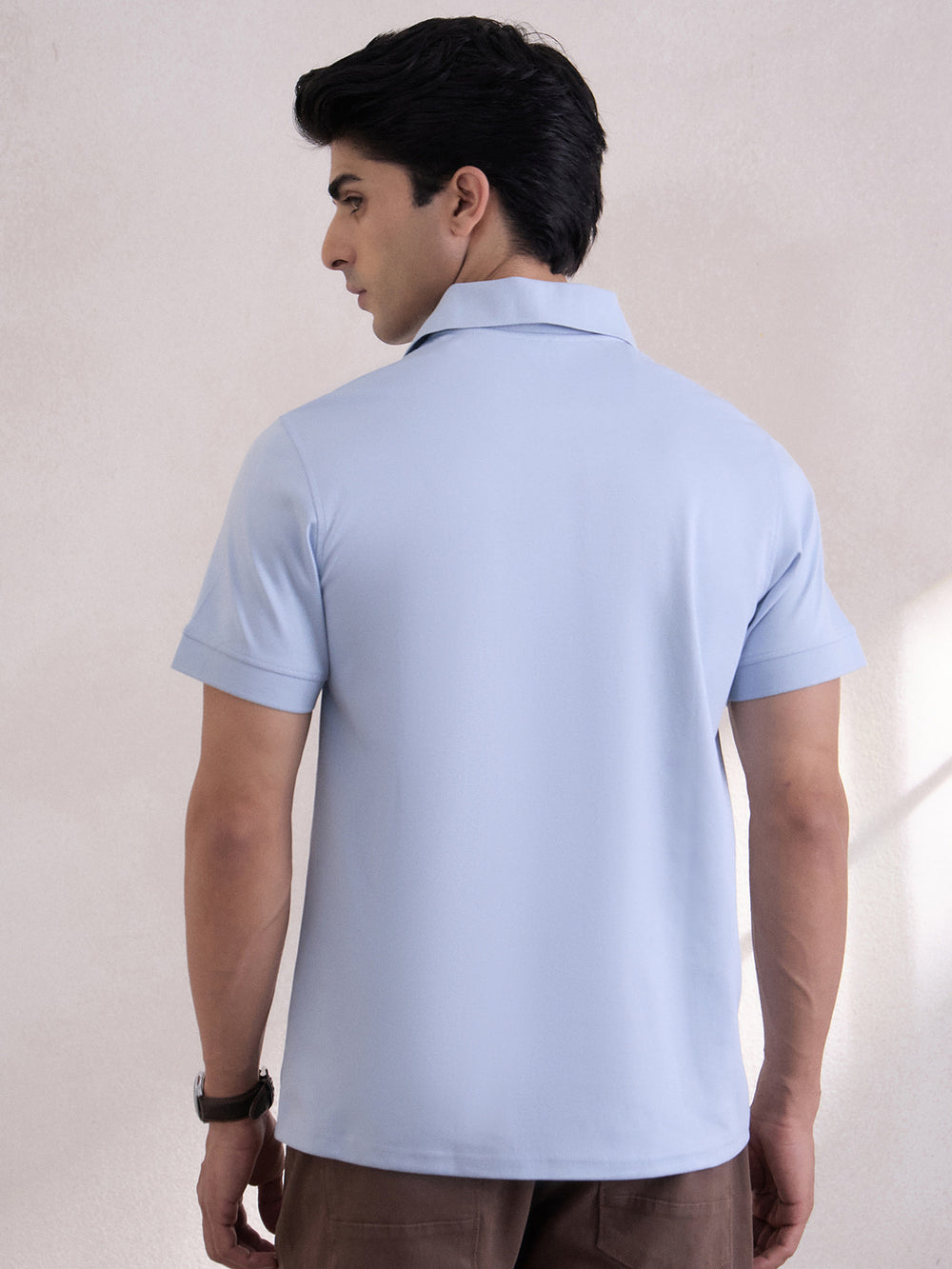 Polo T-Shirt Backside - Sky Blue