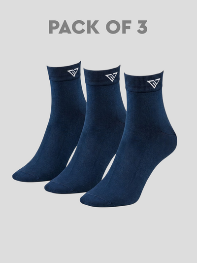 Regal Mercerised Cotton Socks - Navy Blue