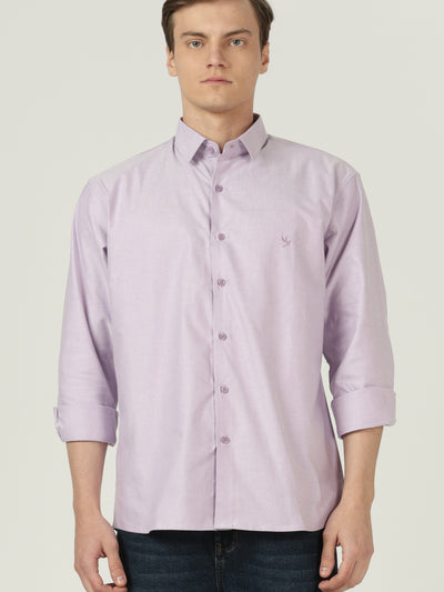All Day Comfortable Luxury Cotton Comfort Fit Formal Shirt - Purple