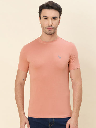 Ultrasoft & Smooth Slim-Fit Crew Neck Tee - PUCE