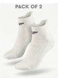 Signature Soft Cotton Blend Socks - WHITE | Pack of 2