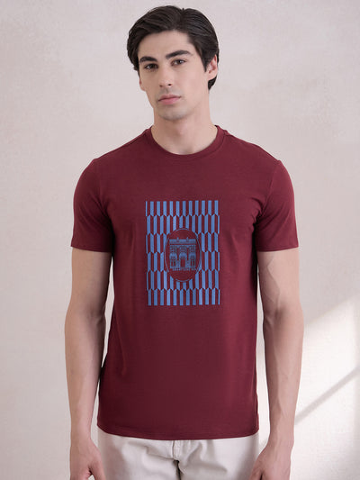 Ultra-Soft Luxury Regular-Fit Crew Neck T-Shirt - Red