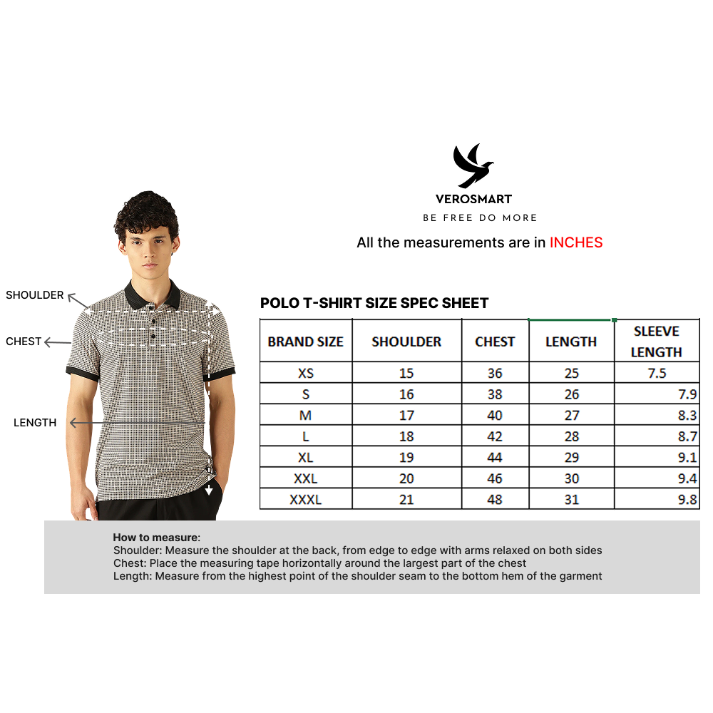Cottura Luxeform Black Polo-T-Shirt Regular Fit