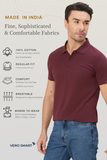 Piquaro Dusky Red Polo-T-Shirt Regular Fit