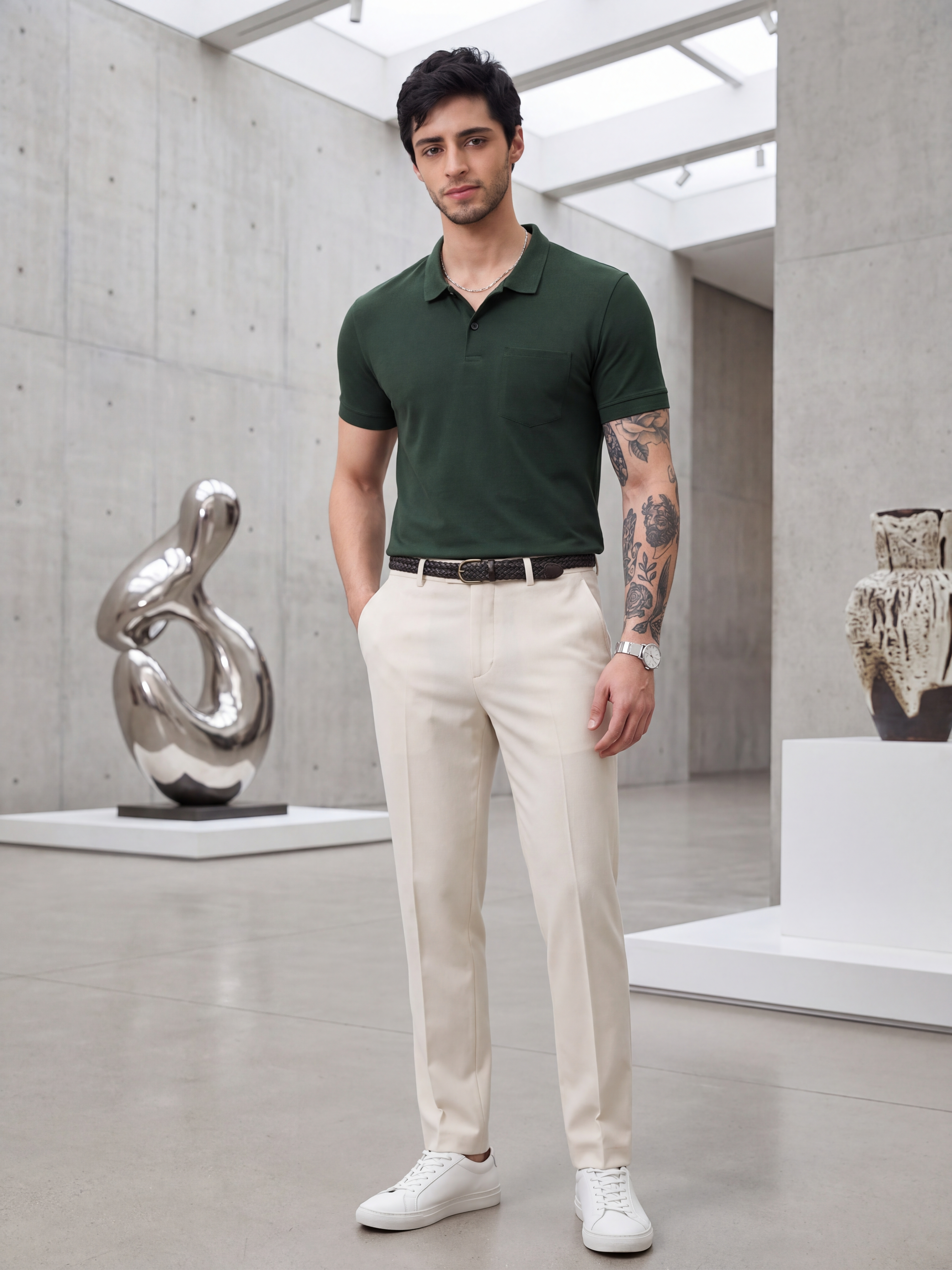 Ascot Outing Polo Dark Olive  Polo-T-Shirt Regular Fit