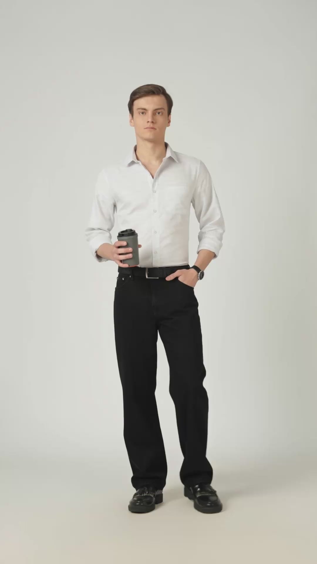 Imperial Pure Cotton Luxury Formal Shirt - WHITE STRIPE