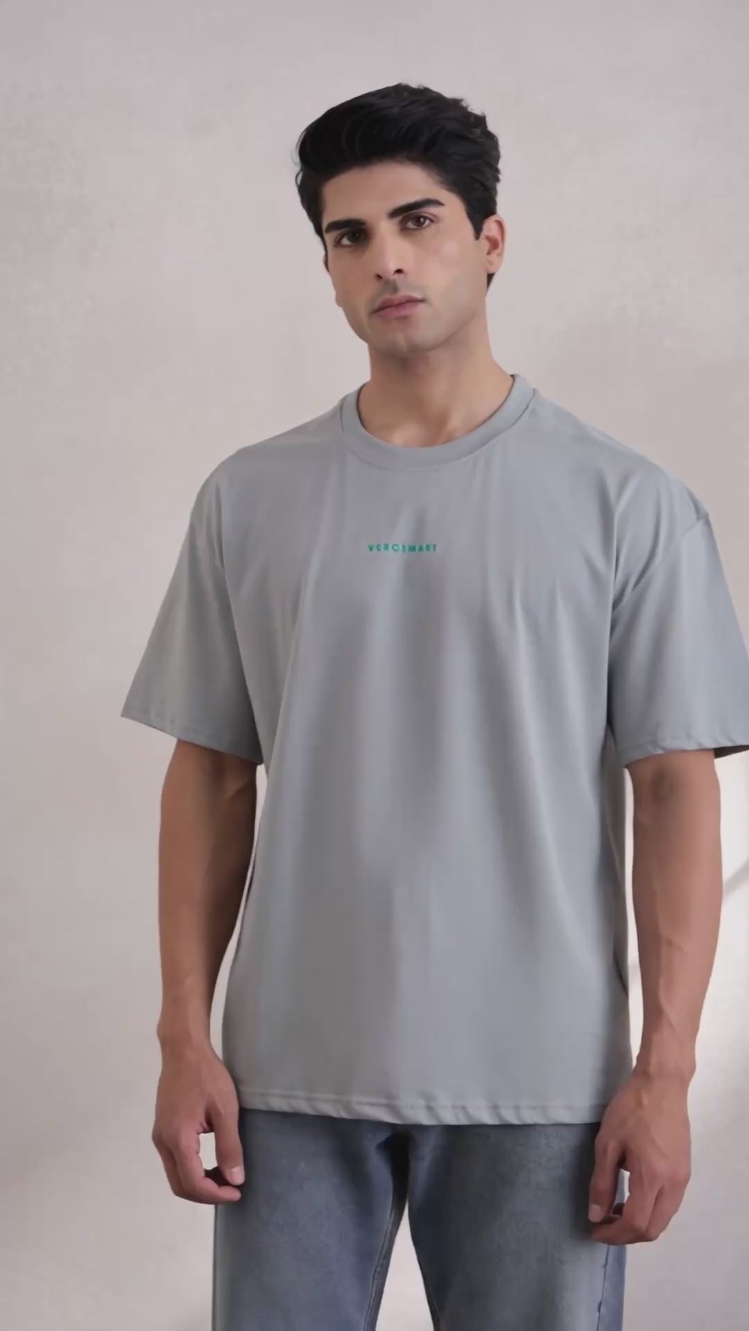 Foundry Graphic Oversize Tee - Light Grey