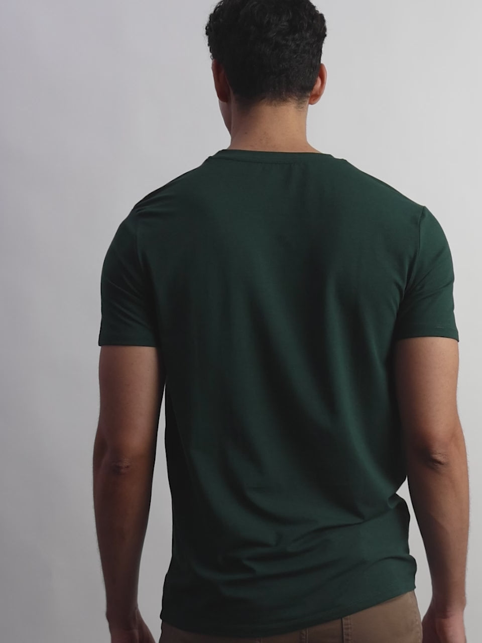 Augusta Winner Cotton Modal Stretch Crewneck - Dark Green