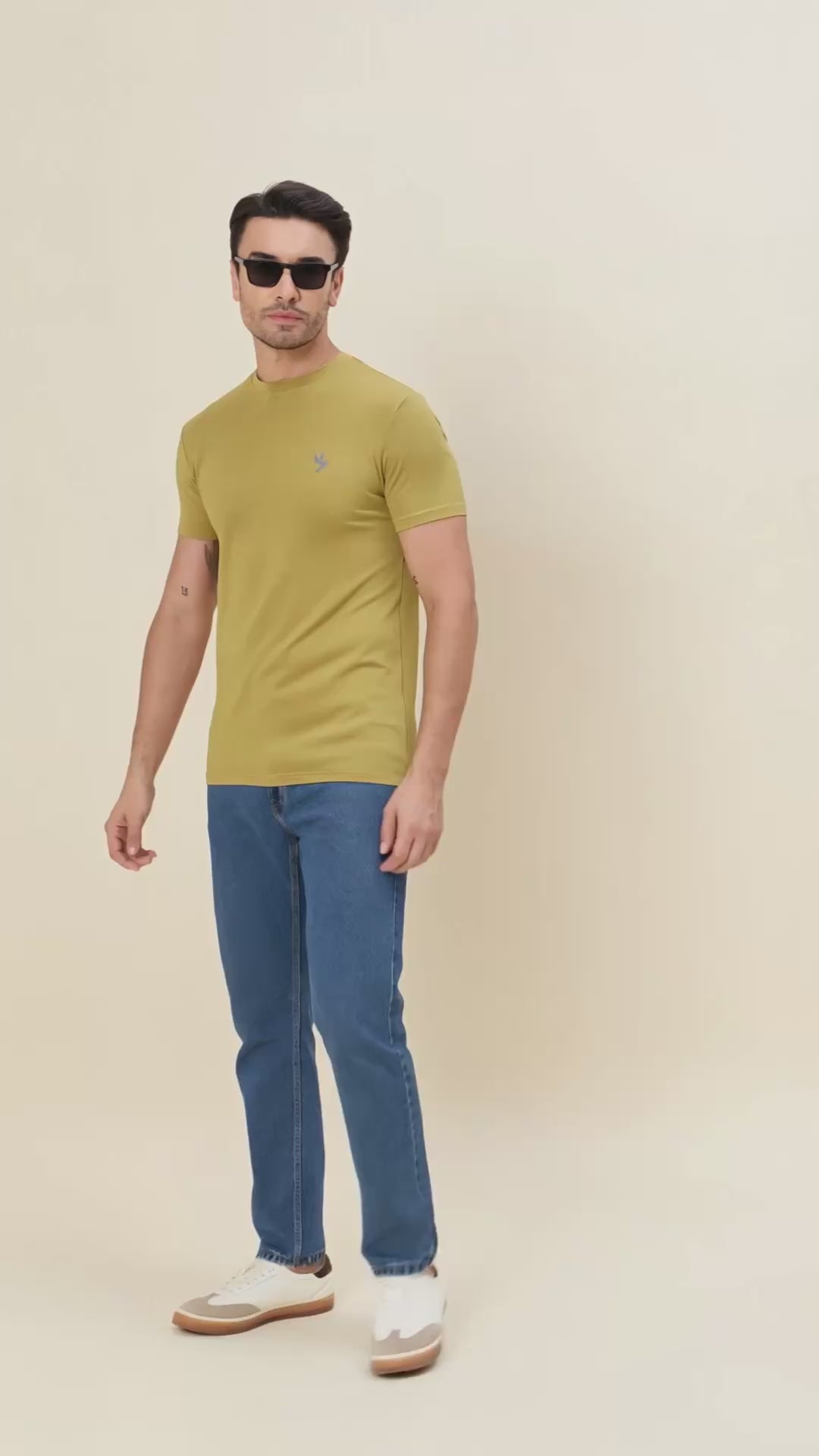 Ultrasoft & Smooth Slim-Fit Crew Neck Tee - FENNELSEED