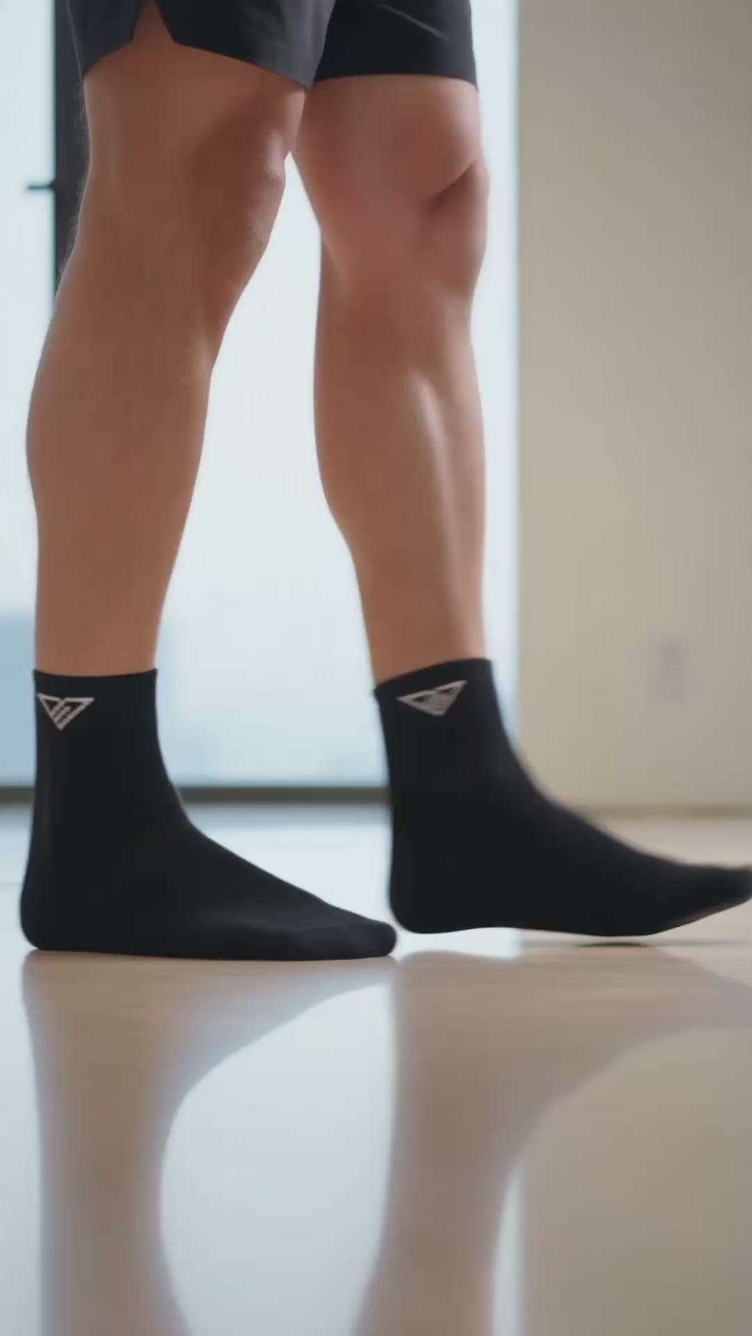Ultra Smooth Daily Basic Socks - BLACK-BLACK